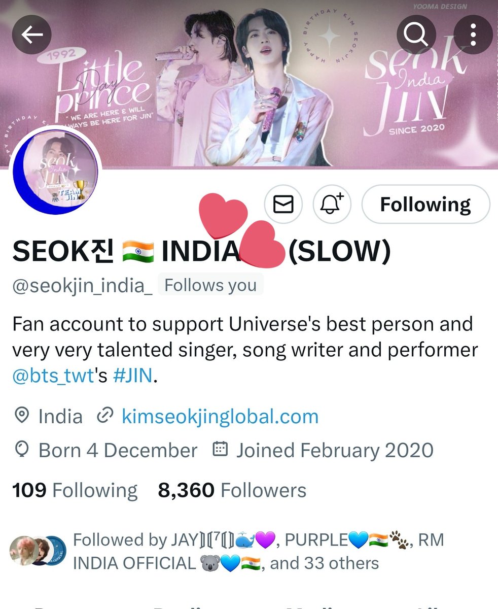 My Famous Era😍🥰😌😭❤️‍🔥 @seokjin_india_ followed me🙏😭😱🥺