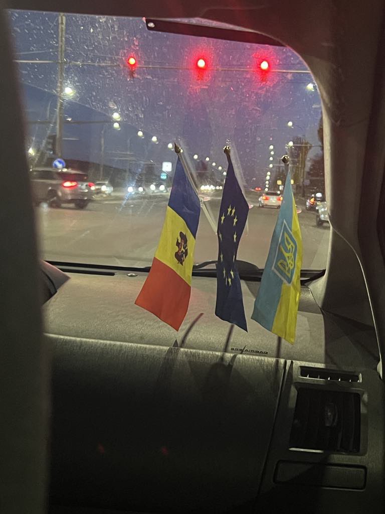 Happy Moldova flag day! This one’s from a Chisinau taxi driver who got his idea for the trio from Tbilisi taxi drivers. He came back from Moscow during the war, after living there for decades