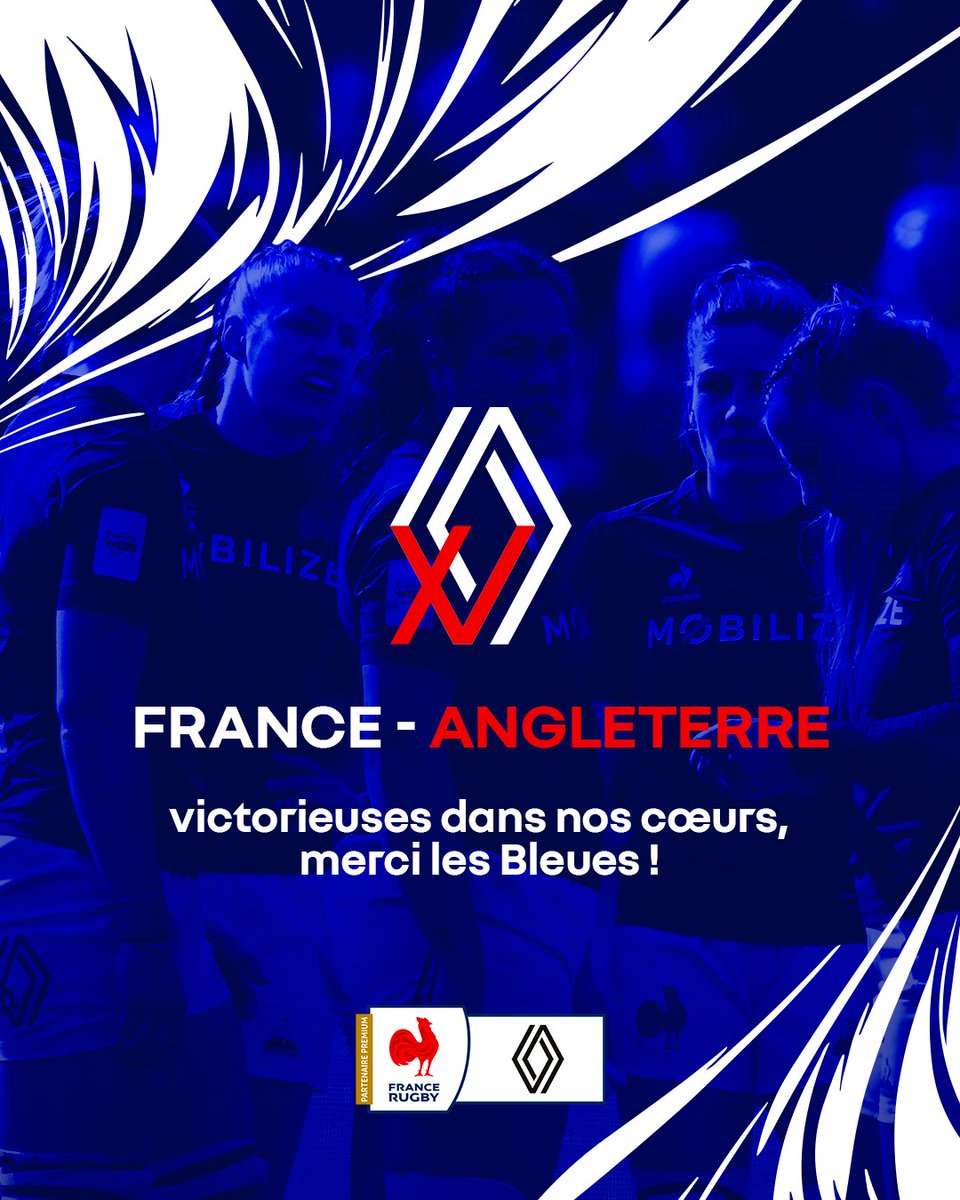 merci pour ce parcours dans le #SixNations. quoi qu’il advienne nous restons #TousDerriere les Bleues ! RDV très bientôt pour d’autres moments forts @francerugby