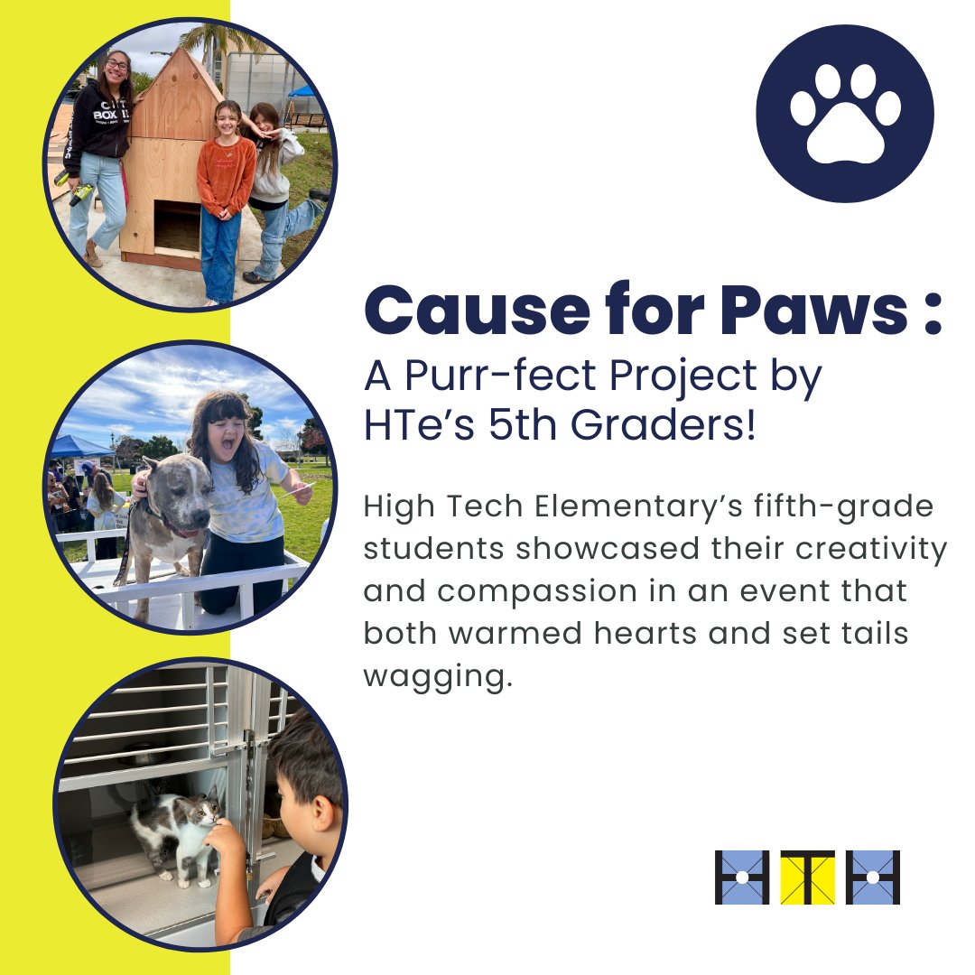 ICYMI: HTe 5th graders' constructed dog houses & cat condos, which led to heartwarming adoptions at NTC Park. A purr-fect example of learning with purpose! Read more : bit.ly/3vGnumR