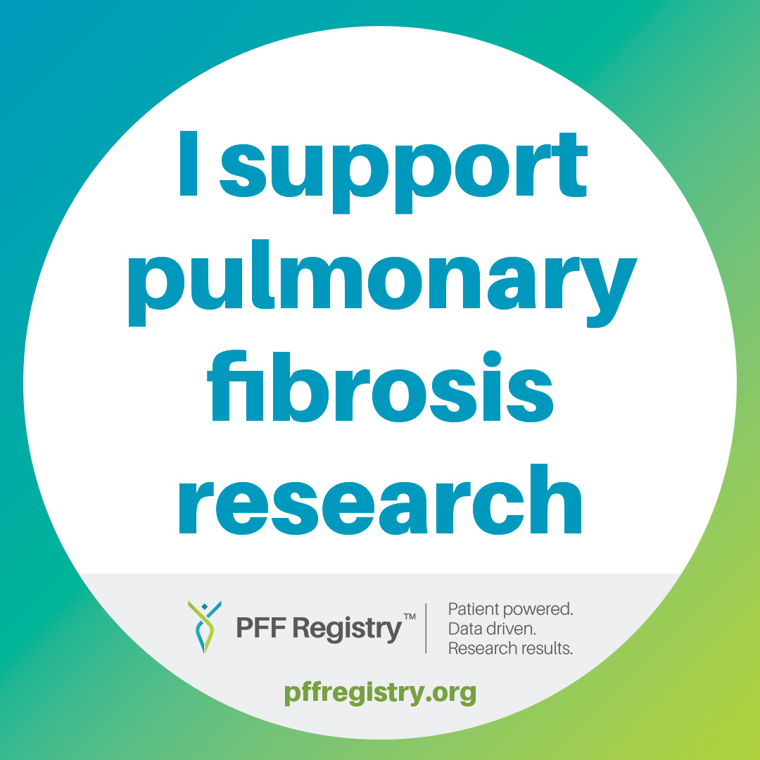 THANK YOU to everyone who has joined the PFF Community Registry so far! 🎉🎉 As a token of our gratitude, you can show your support of pulmonary fibrosis research with this profile picture. Haven’t enrolled yet? Get started at bit.ly/joinpffregistry.