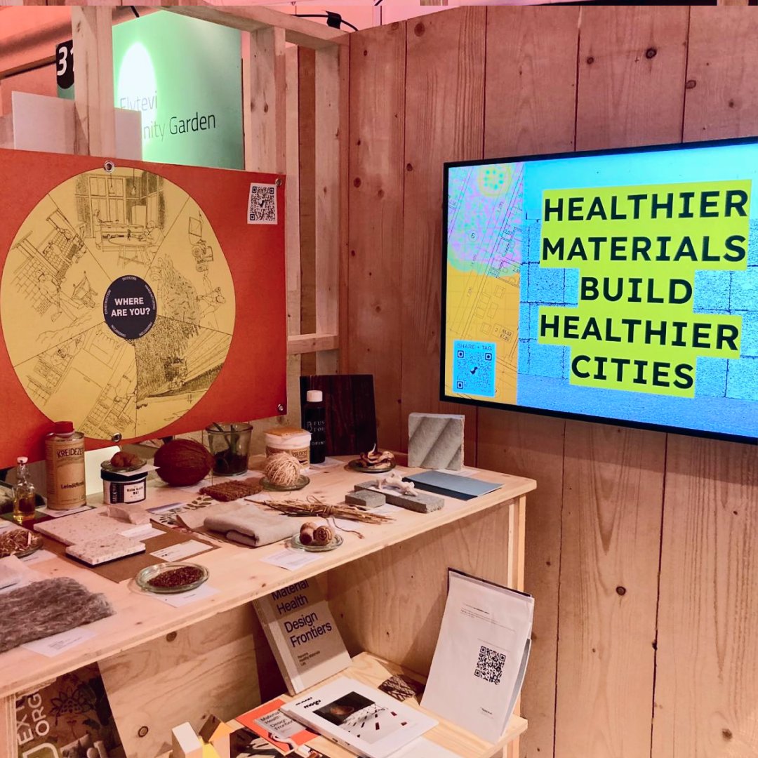parsons_HML's tweet photo. HML recently participated in 2024 NEB Festival as partners to the @neweuropeanbauhaus. Our exhibition ‘How Healthier Materials Build Healthier Cities” focused on the way healthy materials can be transformational--to not only change our own homes but transform our cities! https://t.co/FJvpr8ZFwZ