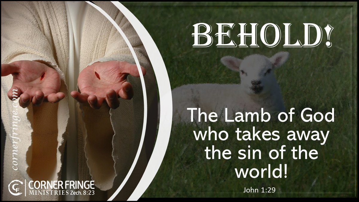 Feast of Unleavened Bread (Day Five) - Behold! The Lamb of God who takes away the sin of the world!

#cornerfringe #unleavenedbread #passover #exodus #yeshua #lambofgod #matza #chagsameach