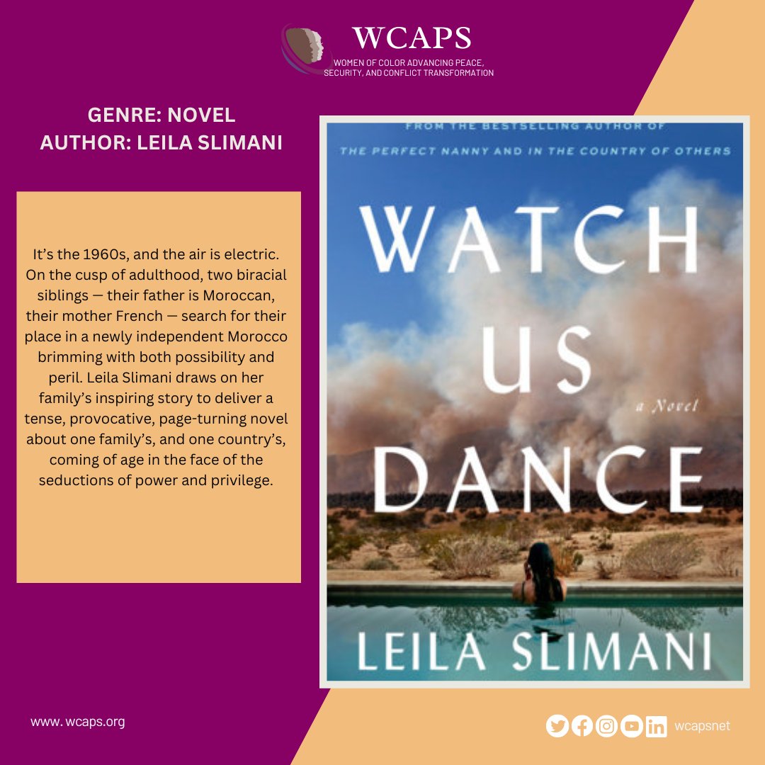 As we continue to celebrate Arab American Heritage Month, we shift to the voices of Arab American women authors. Today we are highlighting Leila Slimani. #WCAP #ArabAmericanHeritageMonth #WPS