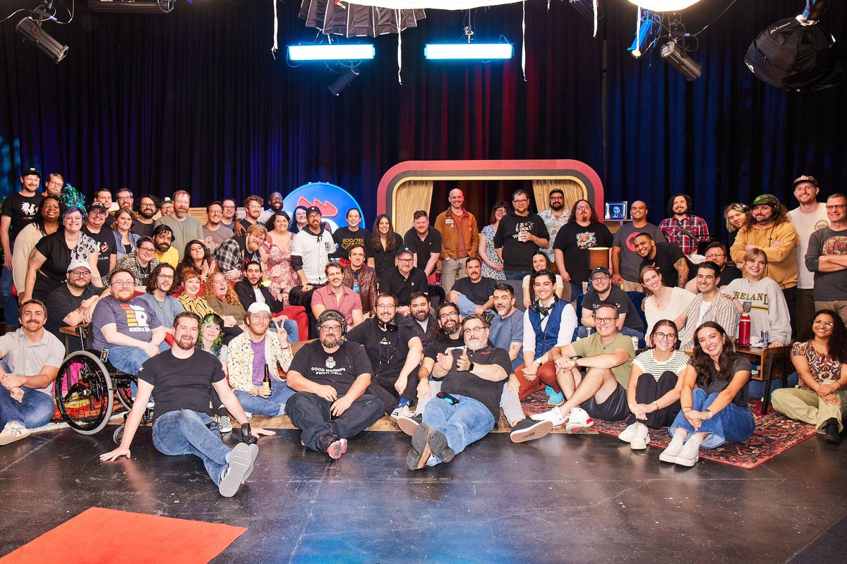 It was such a weird feeling when the stream went down. Having it sink in that that was the last @RoosterTeeth production I’ll ever be on. The last time we’ll yell out “Thank you broadcast!” It’s been a wild ride and I’ve met so many amazing people. Thanks for watching