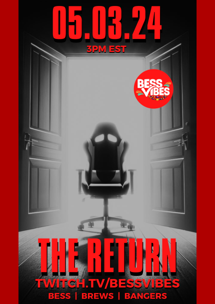 BessVibes's tweet photo. AFTER 5 MONTHS HE HAS RETURNED. 
I have so much new stuff. You don't wanna miss this👀. RT &amp; Likes appreciated. If you love me that is. 
"Bess, Brews, Bangers"
PS- Poster made by @Salteroo https://t.co/Qjj1wYkyeK
