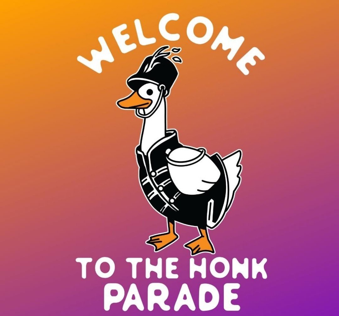 It's a bird... It's a plane... No, it's the Honk Parade! 🪿 Make sure your honks are heard! $HONK