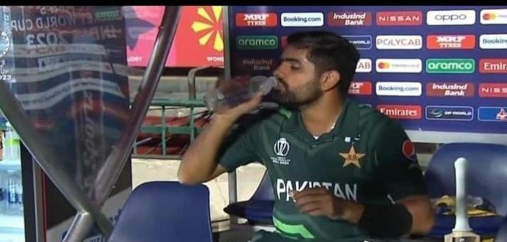 Babar Azam drinking the tears of haters 🥵 #PAKvsNZ