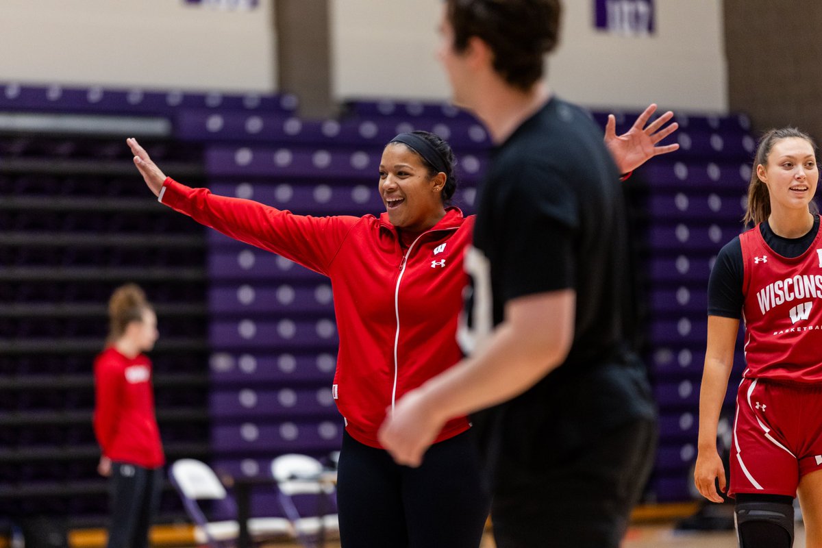 BadgerWBB's tweet photo. Head Coach Morton‼️

Thank you for your contributions to our program and the energy you brought. 

We are all excited for you and Micah! https://t.co/b01AWXW1PY