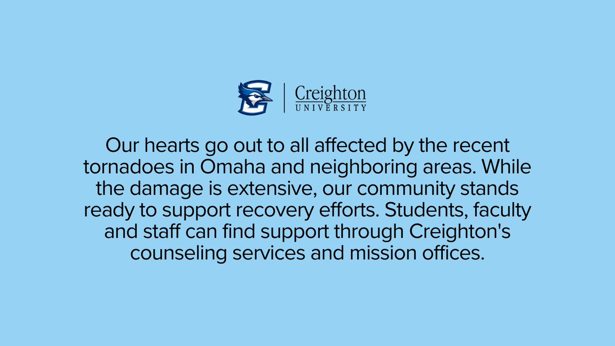 Bluejays unite in compassion and solidarity during this challenging time. Together, we stand #NebraskaStrong.