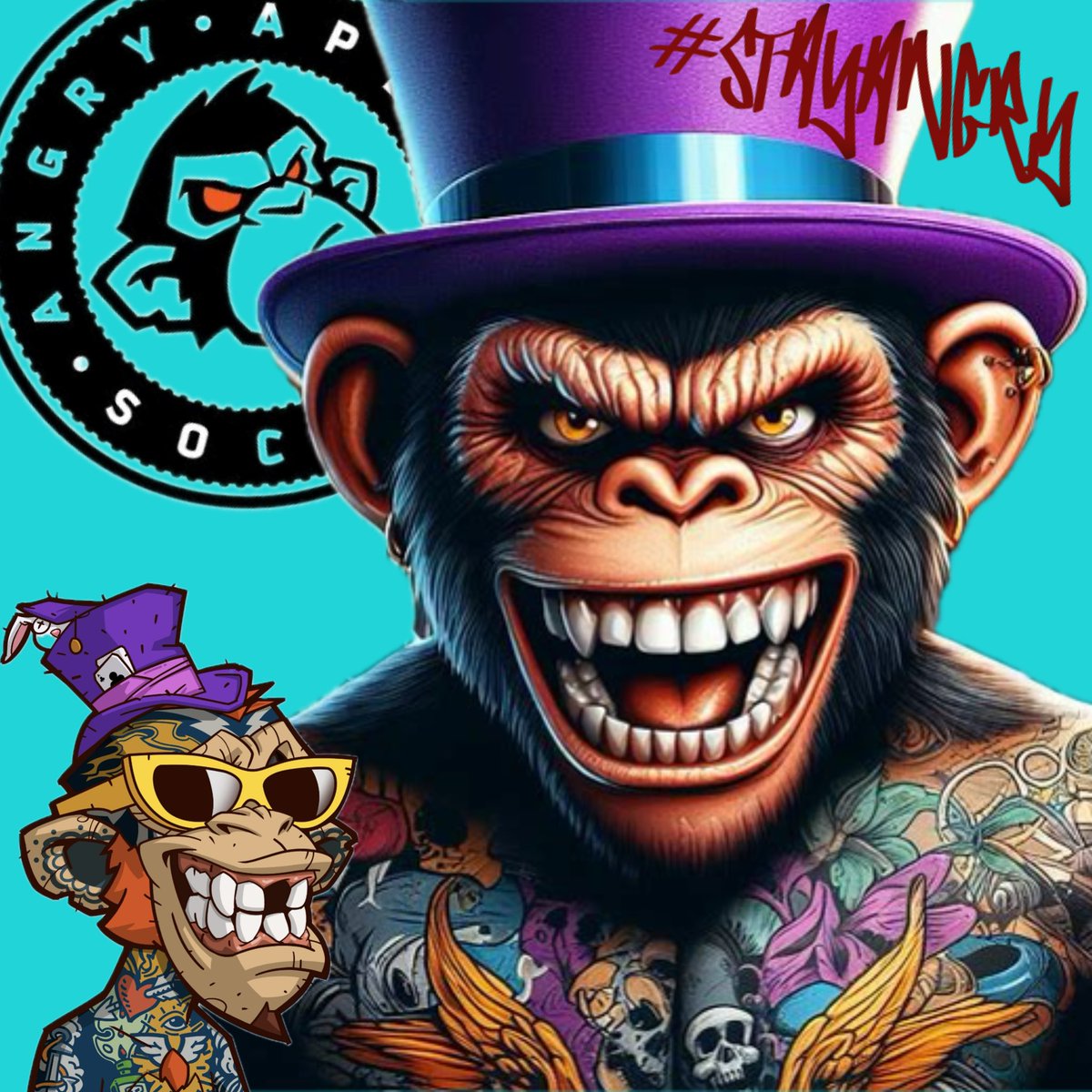 @gr0uchSol Gm Bro have a angry weekend ! 👊🏻

 🍀 #AAS #StayAngry #AngryApesNFT #AngryButHappy  #AngryApes #NFTCommunity #AngryRaiders🏴‍☠️