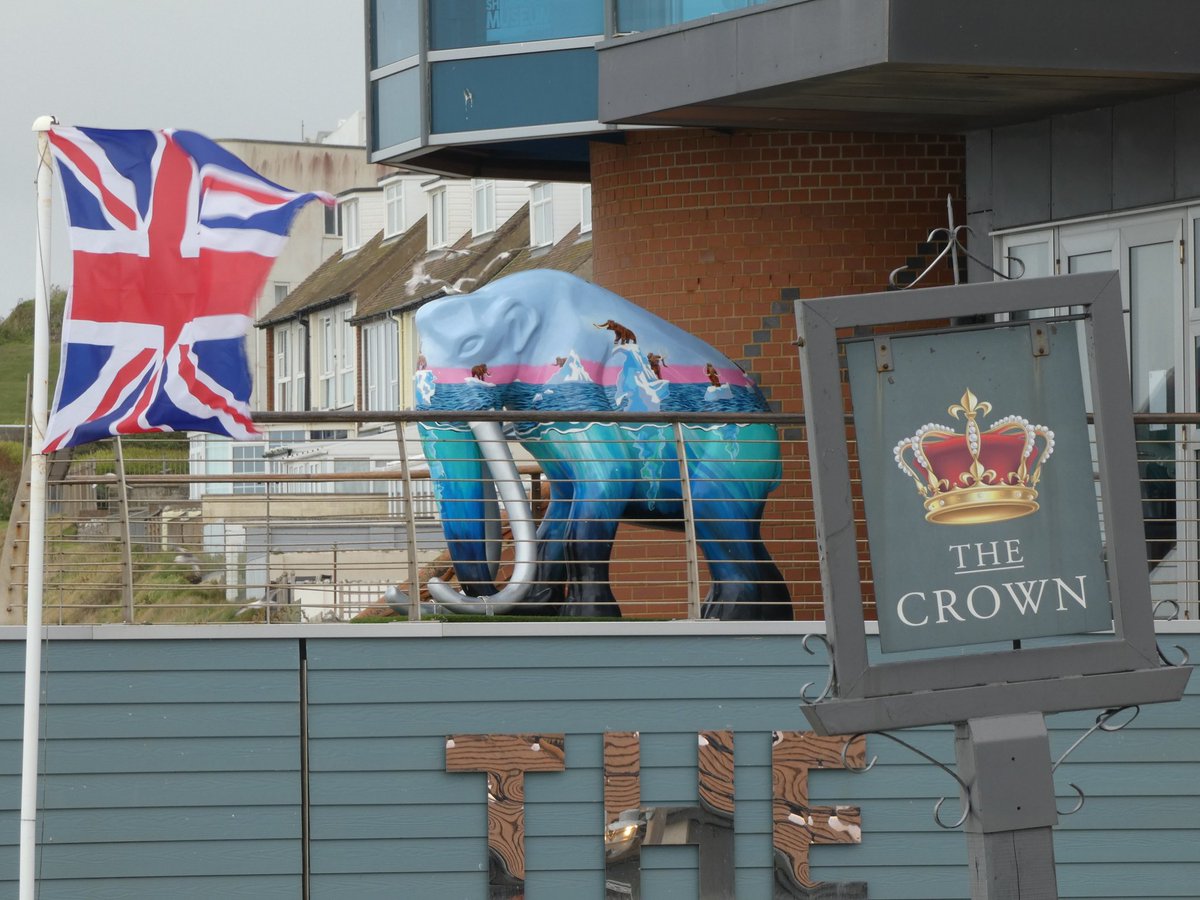 He's a mammoth monarchist - spotted in Sheringham.