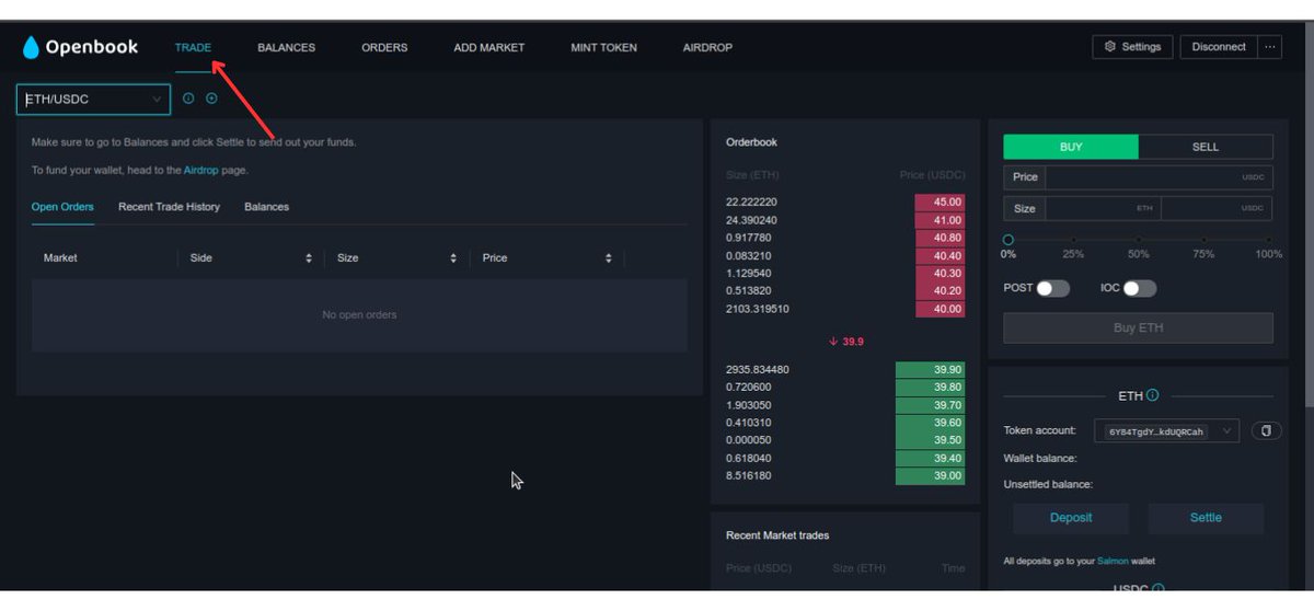 @EclipseFND 6/ Openbook DEX

Link: openbook-dex-ui-eclipse.fly.dev/#/airdrop

• Claim faucet tokens 
• Go to 'Trade' tab
• Select any pair & Make some Trade