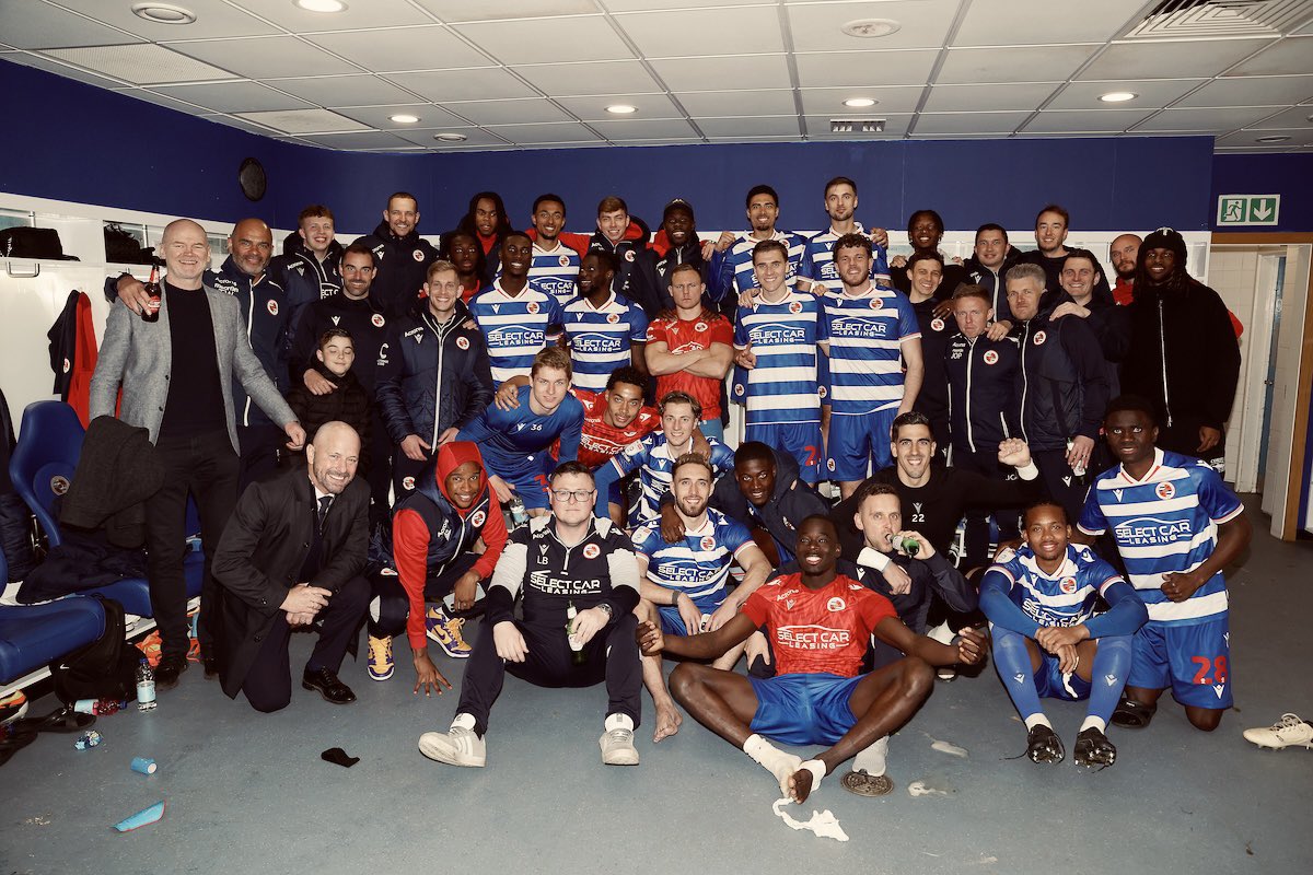 Proud of everyone involved, been a crazy season behind the scenes but this group of players and staff have consistently stuck together bringing everyone at the club and fans closer 💙 @ReadingFC