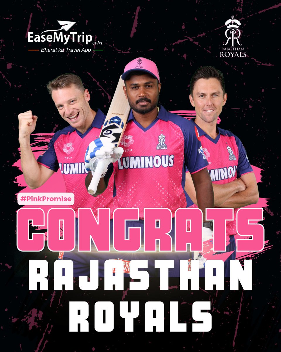 Watch out Hyderabad, Royals are coming to paint you Pink! ...#PinkPromise continued #HallaBol @rajasthanroyals #LSGvsRR
