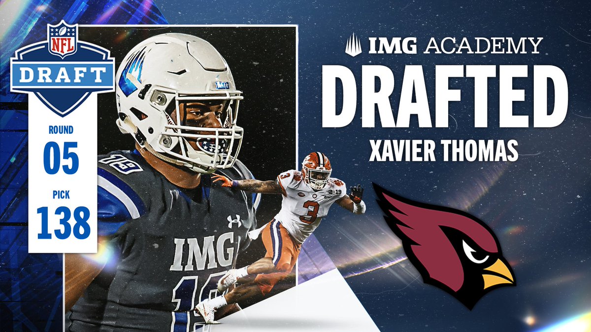 THE PICK IS IN‼️ #BirdGang @atxlete ➡️ @AZCardinals Thomas is the second IMG Academy alumni defensive lineman drafted in the NFL Draft! #NFLDraft | #IMGAFamily | #Brotherhood