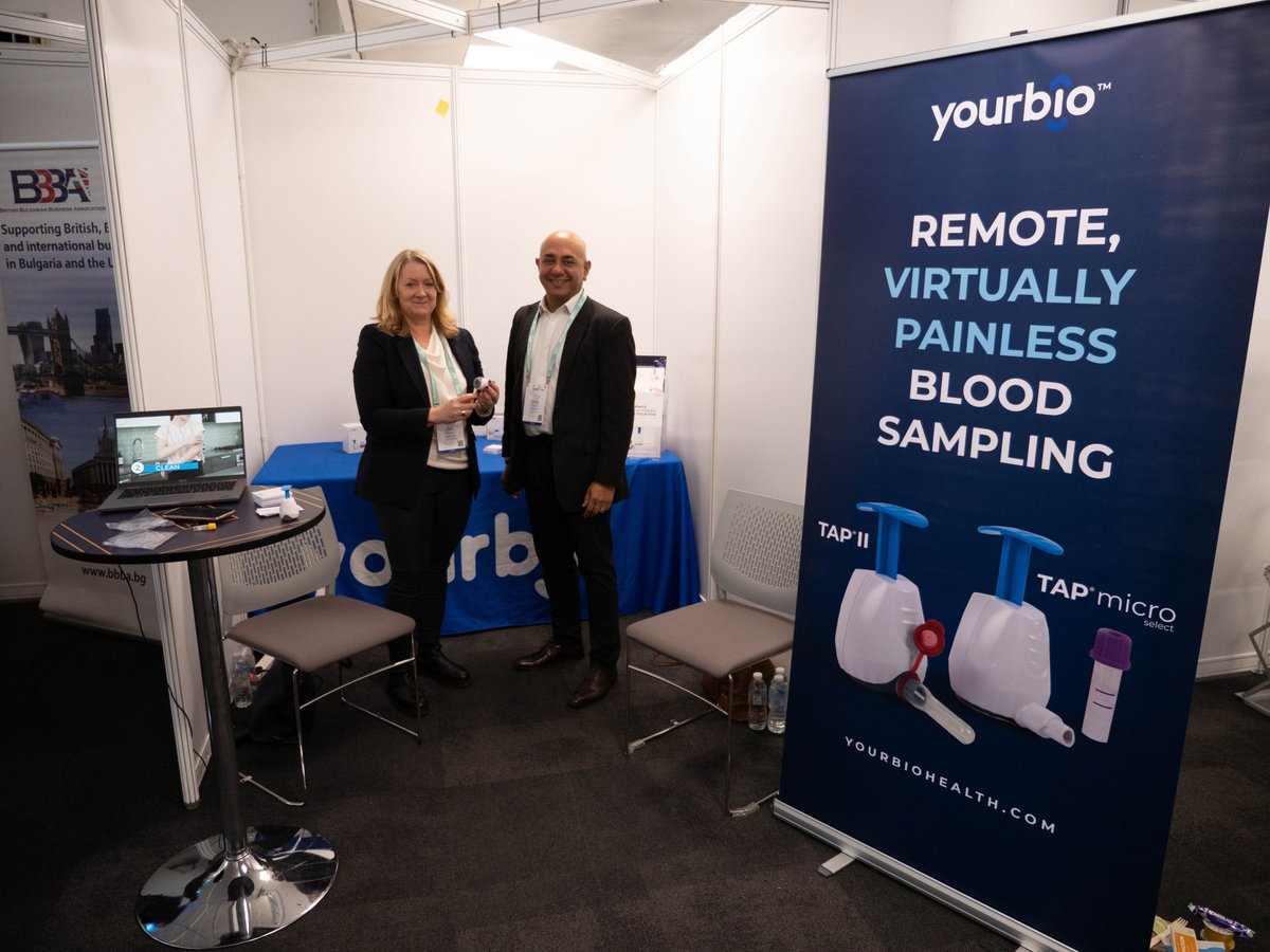 - @YourBio_Health is an innovative #medicaldevice company
TAP® blood collection devices feature innovative Halo #technology that enables a lay-person at home to collect a whole blood sample
Thank you for joining us at #GIANT2023 and we are looking forward to see you at #GIANT2024
