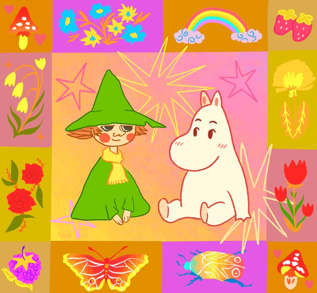 My favorite best friends :) art by me #moomin #moominvalley