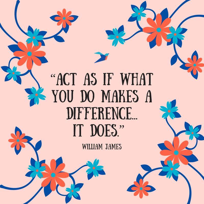 You. Make. A. Difference. Never forget how your thoughts, choices, and actions can change someone's life. #SaturdayMotivation