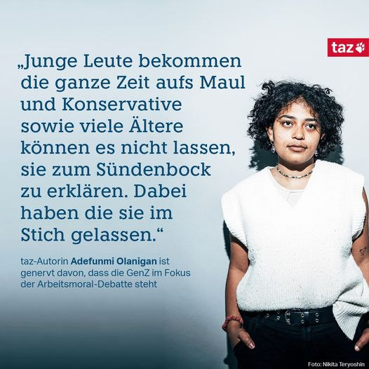 Die Arbeitswelt ist im Wandel. Besonders sichtbar wird das an den Forderungen derjenigen, die gerade erst in sie eintreten. Wir sollten ihnen zuhören. taz.de/Gen-Z-auf-dem-…