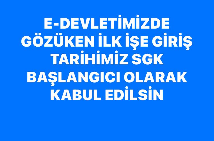 @herkesicinCHP Staj, Çırak SSK Tescil Tarihimizin SSK Hizmet Başlangıcı Olarak Yeniden Düzenlenmesini İstiyoruz. Sn @herkesicinCHP Gn Bşk @eczozgurozel, Sesimiz olun @tcbestepe @isikhanvedat @Akparti @akbasogluemin 🌾 Devlette Devamlılık Esastır #VedatBilgininÇıraklıkÇalışmasıRaftaKalmasın