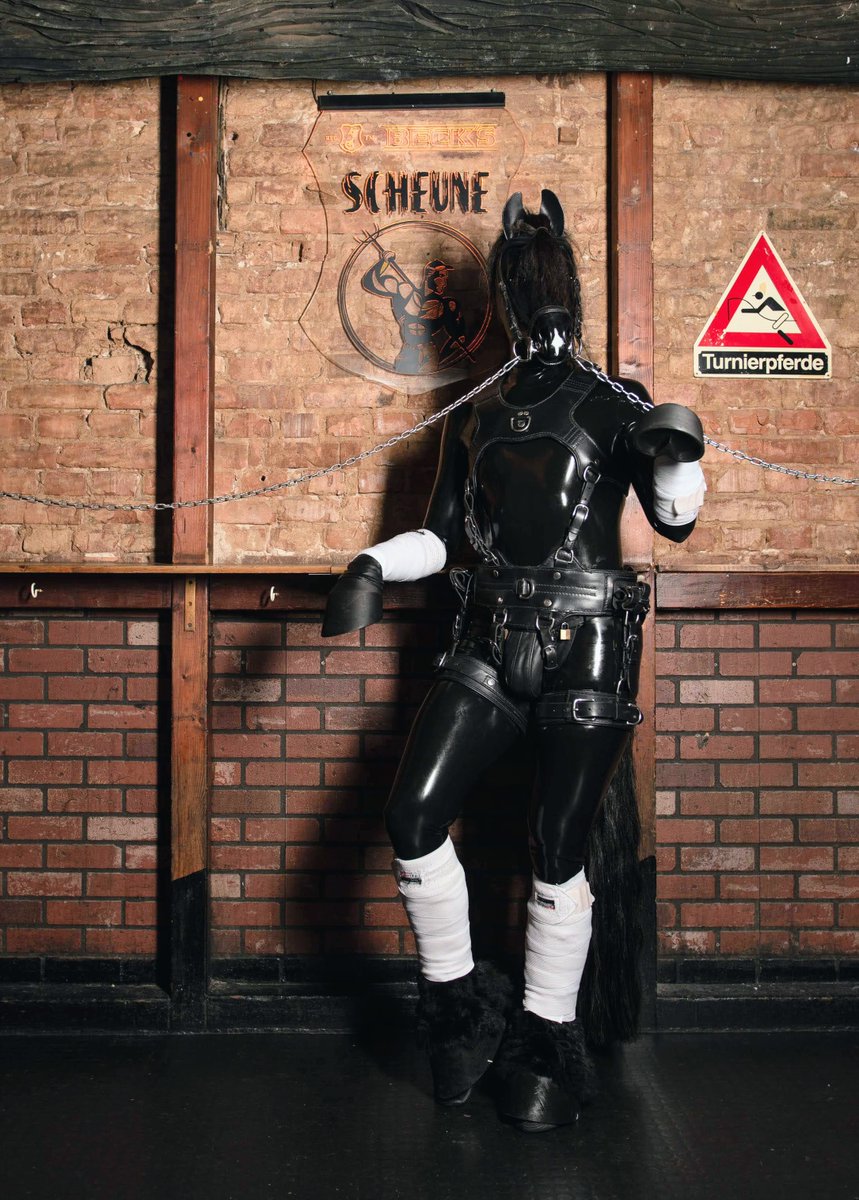 NightySwifthoof's tweet photo. Never won a tournament ... always was second but it's about participating ... right? #ponyplay #petplay #ponyboy #latex #shinyhorse https://t.co/yIHzOvIrUs