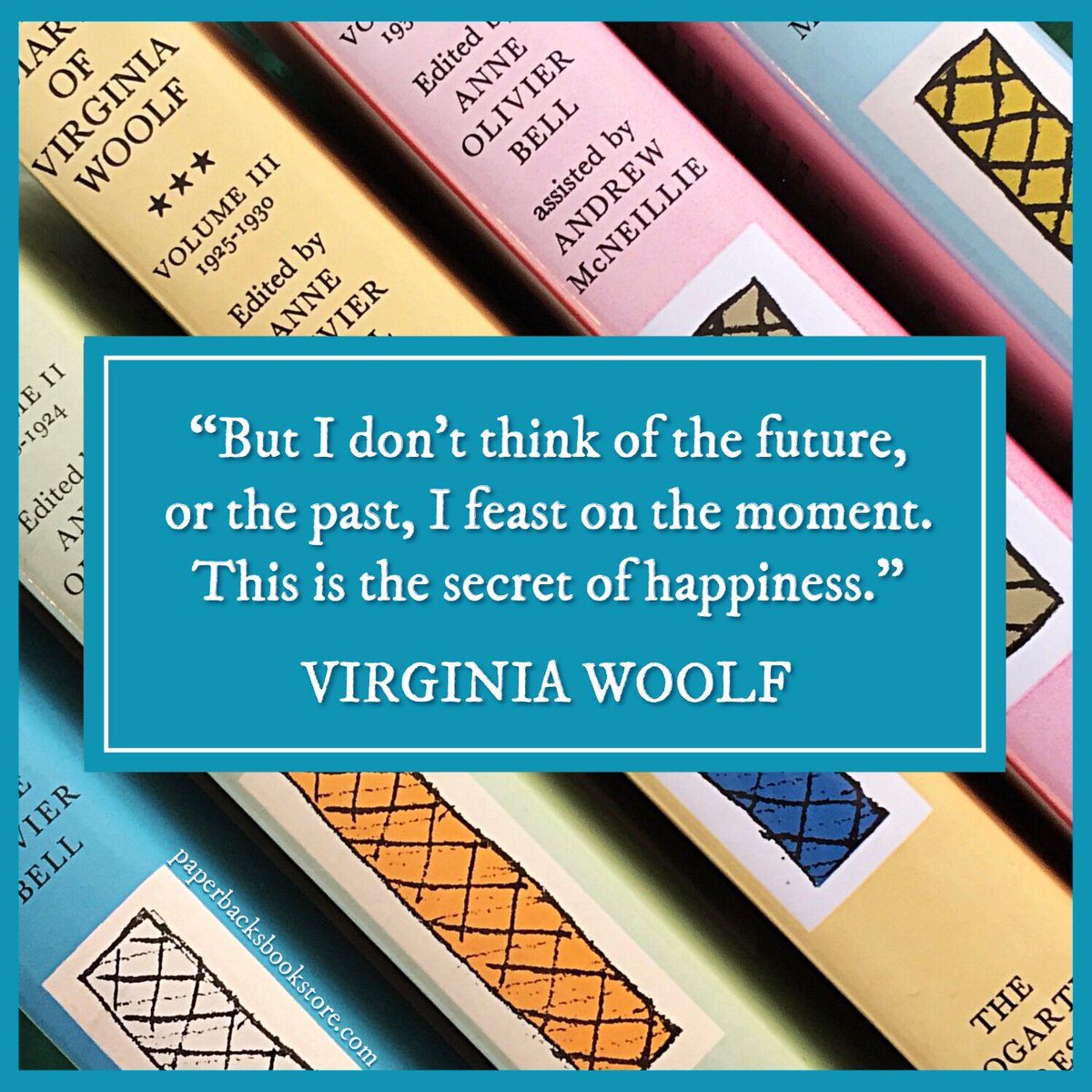 ❤️📚
“But I don't think of the future, or the past, I feast on the moment. This is the secret of happiness, but only reached now in middle age.” ~Virginia Woolf

#VirginiaWoolf #Coverart #bookcovers #books #booksandart #literaryart #bookpile #bookstack #bookspines #beautifulbooks