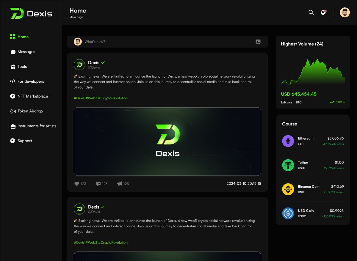 AppDexis's tweet image. 📰Stay tuned for our news and updates.

Let's make the future together with Dexis!

#dexis #web3app #nextgen #developers #nfts