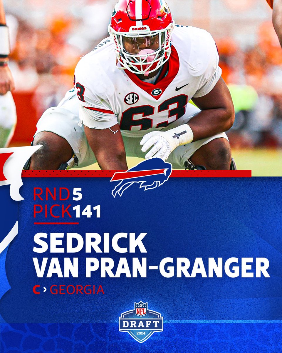 Adding to the offensive line! 💪 Welcome to Buffalo, @SedrickVanPran. #NFLDraft