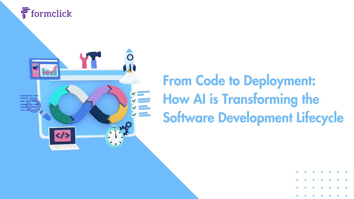 Explore the transformative impact of AI on each stage of the software development lifecycle, highlighting key advancements and real-world examples.
#formclick #formbuilder #NoCode #nocodeformbuilder #ai #blog 
Read the entire blog at blog.formclick.io/post/from-code…