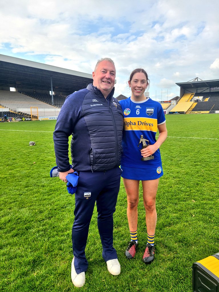 Brilliant stuff from Tipperary to win the Minor Camogie All-Ireland final 🏆Absolutely delighted for John Ryan @churchdrombane & Slieve Felim Raparees who managed Tipp to the win today 👏 Sarah Corcoran captain & centre back was class, got the player of the match award too 👏