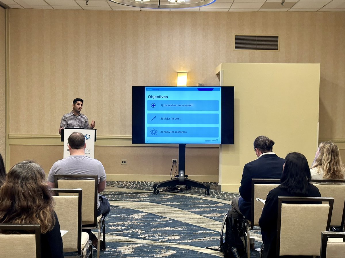 @SMCH_IBD_Celiac’s very own 🌟 Adv IBD Fellow @patelperseus presenting some key tips & educational memes for #PediatricIBD health maintenance (🍽️, 💉, & more!) @CrohnsColitisFn NorCal’s MyIBDLearning Patient Education Conference! 🤩👏🏼

@JonathanMoses77 @DrRosenIBD