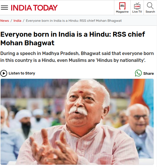 When celliyas are demanding Hindu votes, which type of Hindu are they referring to ? * Hindu as a way of life OR * Everyone born in India