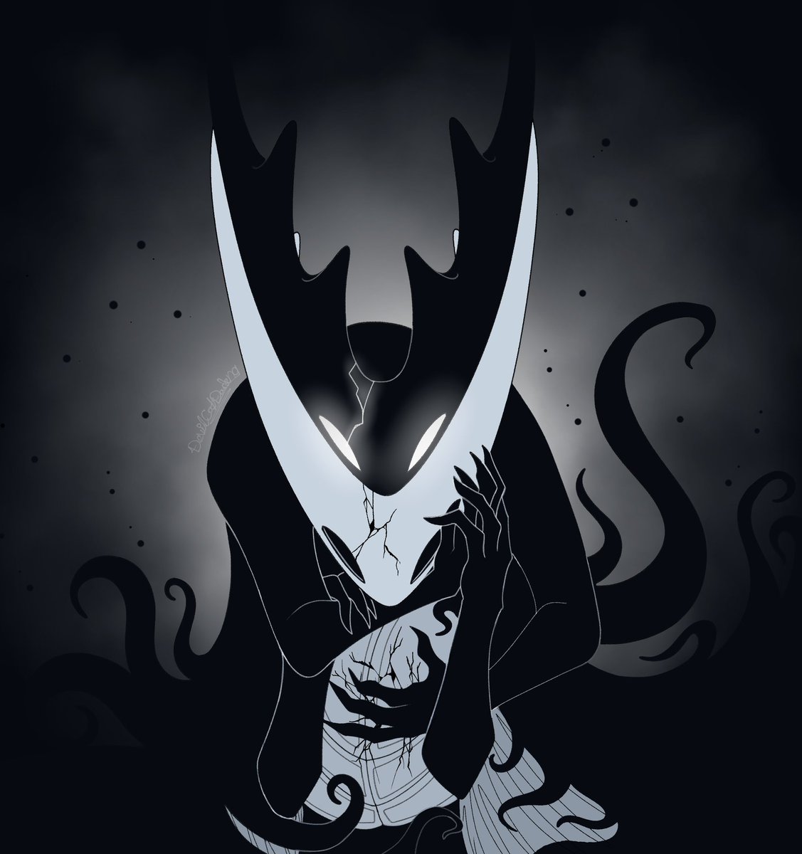 If there was no one else who would make the vessel atone for its sins, then it would do so itself ~
Little doodle for a time travel fix-it centered around THK's shade returning to the past to haunt its former self
#hollowknight #hollowknightfanart #hollowknightart
