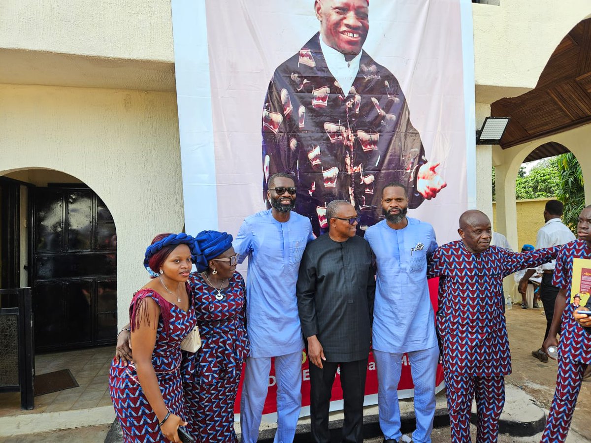 Today, I was in Ubiama, Rivers State, where I joined Former Governor of Rivers State and my dear elder brother, Celestine Omehia, his friends and associates to pay last respects to his beloved late mother, Ezinne Cecilia Omehia who was buried today.