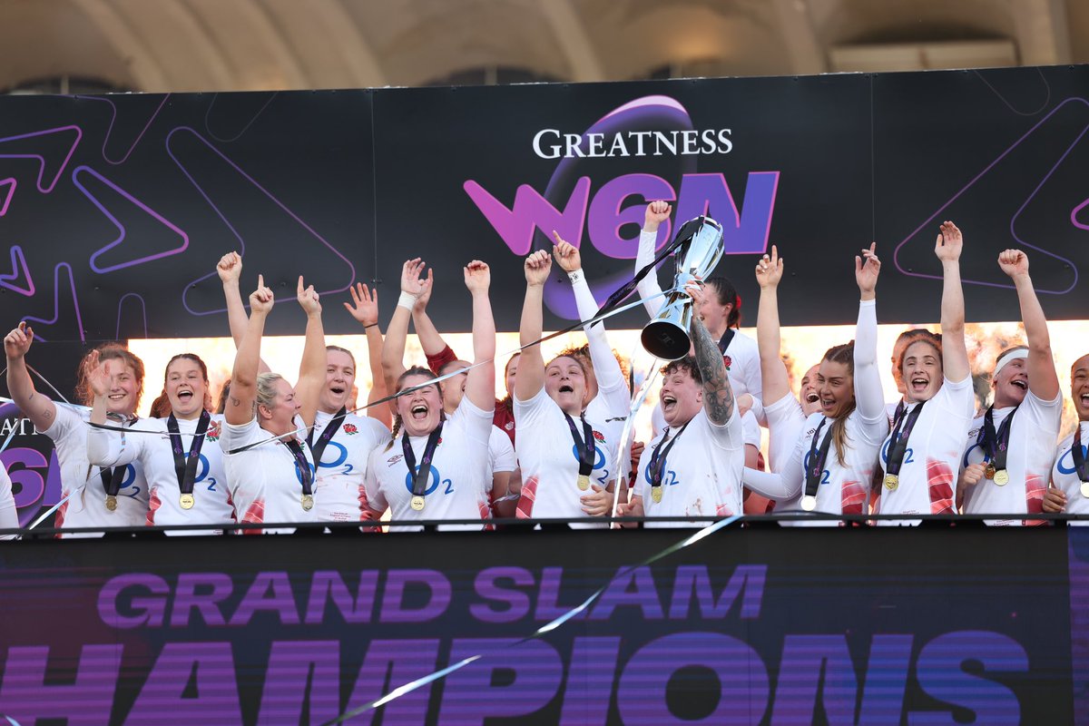 And that’s the Grand Slam for our magnificent @RedRosesRugby 🙌🥳 Red Roses take the win and the title in the Women’s Guinness Six Nations - 🇫🇷 21 - 42 🏴󠁧󠁢󠁥󠁮󠁧󠁿 They are our champions. Six in a row! 🌹 #FRAvENG #WearTheRose