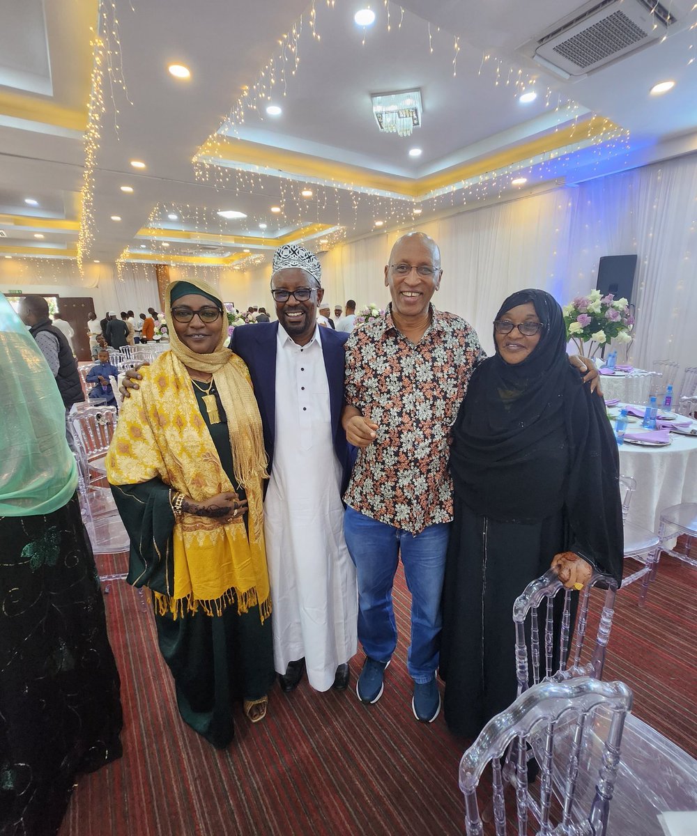 I had a great time today with my old schoolmates (GTmates) Salim of IEBC, Nyandarua County Commissioner Jaldesa, KQ Mombasa boss Hamo, Hon @ProfGuyo MP Moyale, Habiba of Immigration and our elder sister Sadia Dika (1980) from Isiolo.