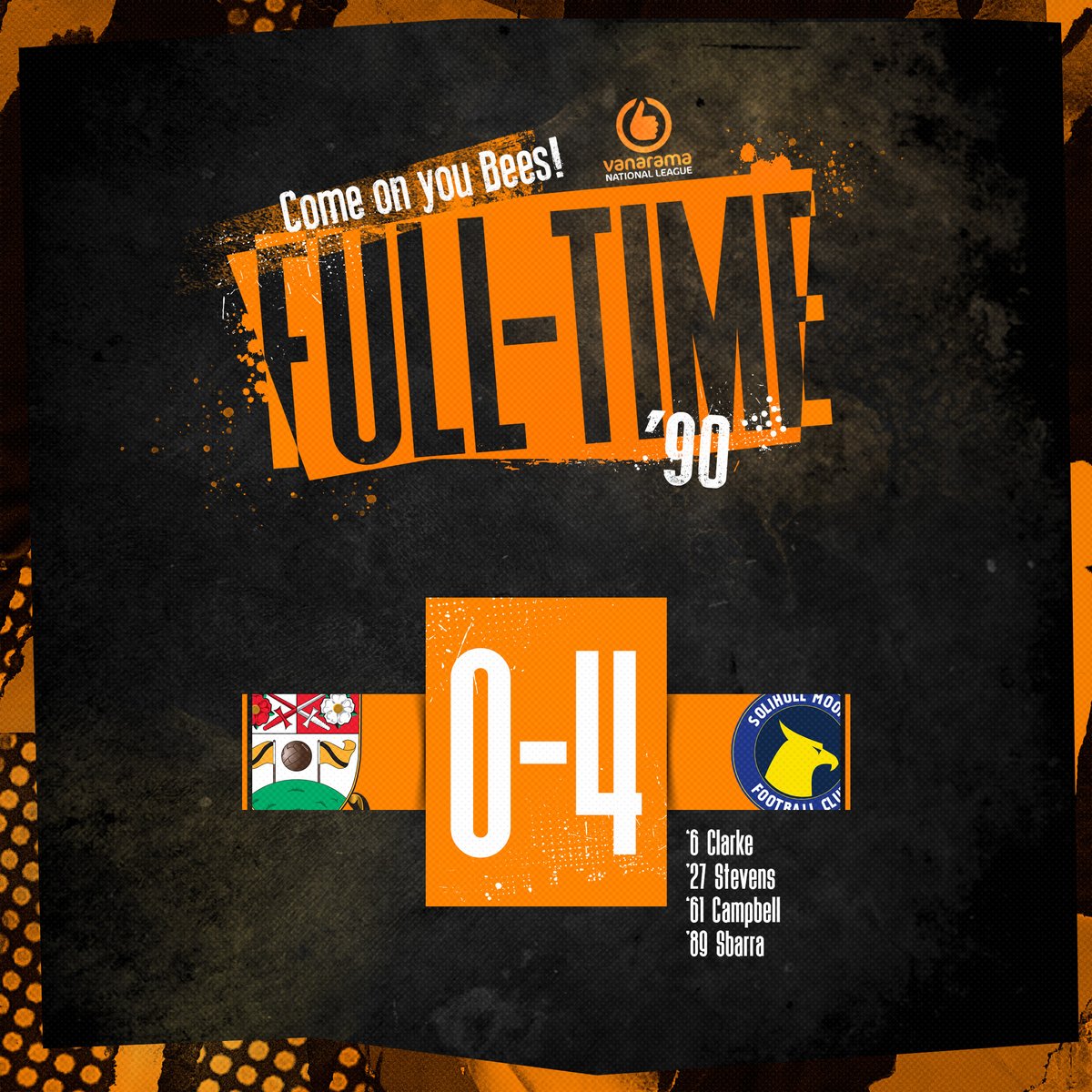 BarnetFC's tweet photo. FT

#BarnetFC🐝 https://t.co/0BXiktKWJe
