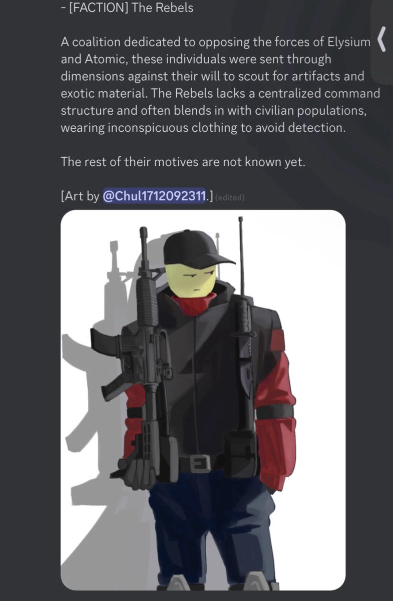 7nfiniti's tweet image. CANON OFFICIAL EVADE LORE 🧵🪡🌹
(written by @ambruhger, evades lorewriter) 

dropping here since the discord lore discussion was deleted

doc is current, pics are older + deleted, may not be canon now (?)
#evade #roblox #robloxevade #evadelore #evaderose
docs.google.com/document/d/1XN…