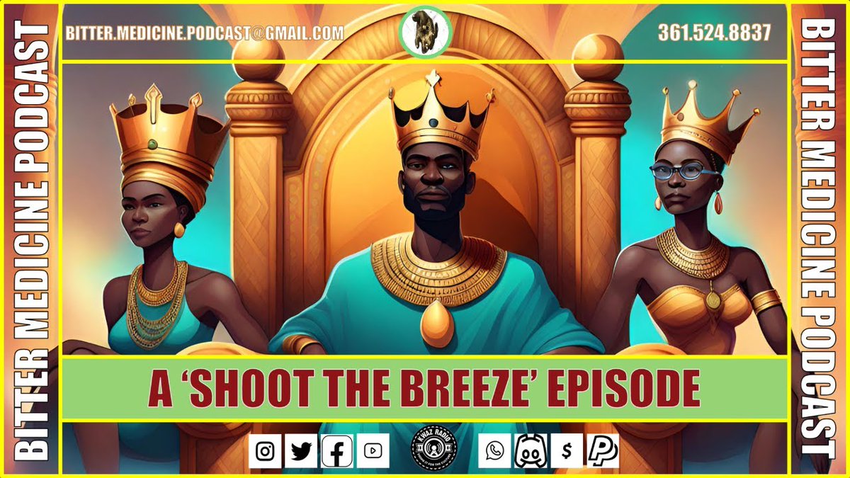 [TONITE] A Saturday Night 'Shoot the Breeze' Episode (147)        
WATCH HERE: youtube.com/watch?v=6rGYZl…
LIVE STREAMING: 4/27/2024 8PM EST       
SET YOUR REMINDERS NOW!  ​#blacktwitter​ #saturday #racism #african #philosophy ​​#afrocentric ​​​​​#supportblackbusiness ​#blackpeople