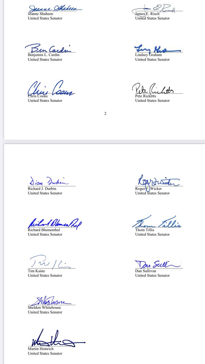 This letter is from 14 senators who have been the best advocates for Georgian democracy & closer US-Georgia relations. They call on @PM_Kobakhidze to reconsider this law, noting his party is on a dangerous path and risks undermining the US’ longstanding relationship with Georgia