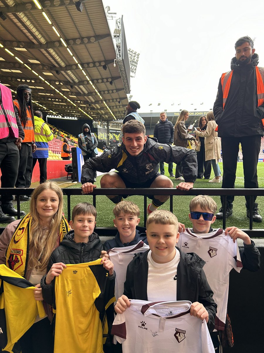HodgsonPEDept's tweet photo. Our Year 8 and 9 students enjoyed a great game today at Vicarage Road watching Watfords final home game of the season against Sunderland. #London2024 https://t.co/6RjSWvvlve