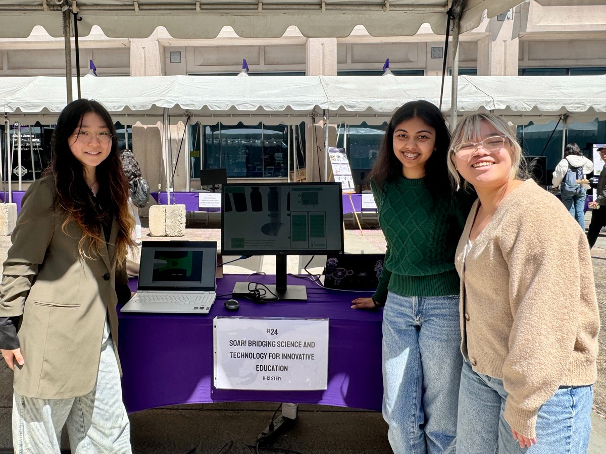 SOAR participated in this year's NYU Tandon Research Excellence Exhibit! Our fellows, Yuwei, Emery, and Malikka presented our STEM-based online modules.

#NYUTandonMade #researchexpo #STEM #outreach #k12