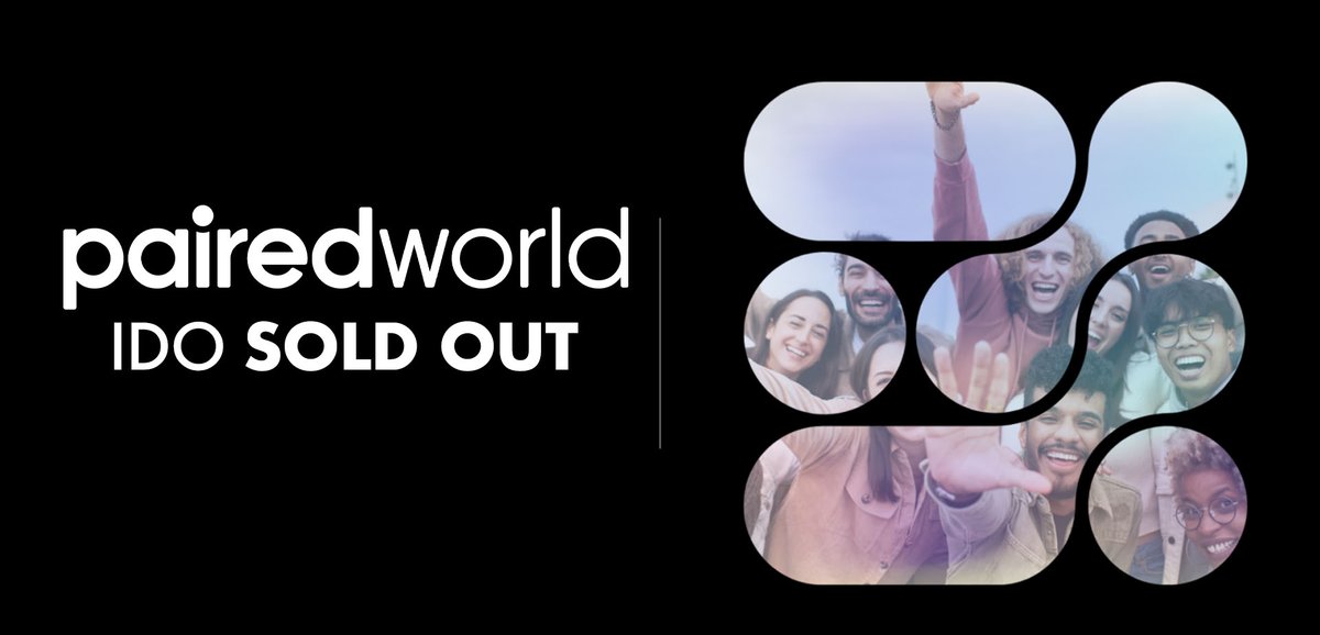 🎉 Congratulations on a completely sold-out IDO for @PairedWorld! 🚀 Thank you to everyone who participated and supported this innovative venture. Keep an eye on the @PairedWorld channels for updates on the TGE of the $PAIRED token. More exciting news to come!