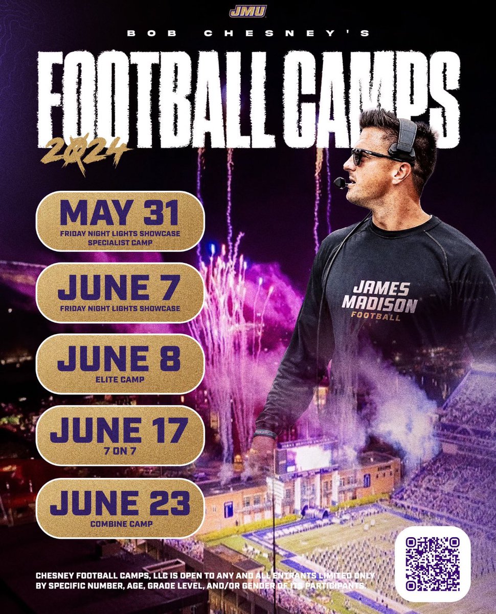 Thank you @CoachZar for the invite! I’ll do my best to make it out this summer! @CoachDShack @LHSWildcatsFB @OLMafia @CoachBobChesney @CoachMCordova @CoachSproles @JMUFootball @JMUFBRecruiting