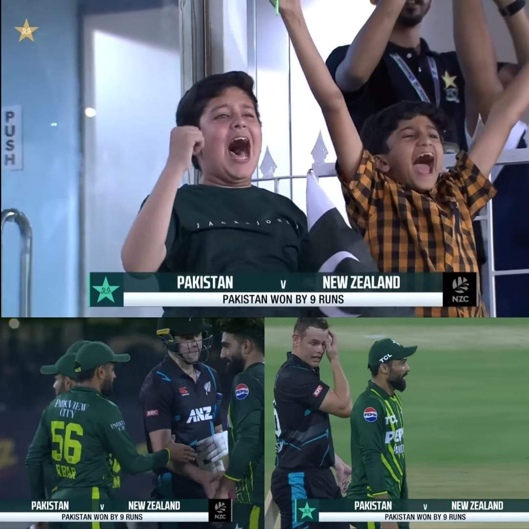 অভিনন্দন পাকিস্তান ও নিউজিল্যান্ড দলকে।
পাঁচ ম্যাচ সিরিজের শেষ টি টোয়েন্টিতে নিউজিল্যান্ডকে ৯ রানে হারিয়ে সিরিজ ২-২ সমতা করলো পাকিস্তান।👌👌👌
অসাধারণ একটি ম্যাচ উপভোগ করলাম 👌😍