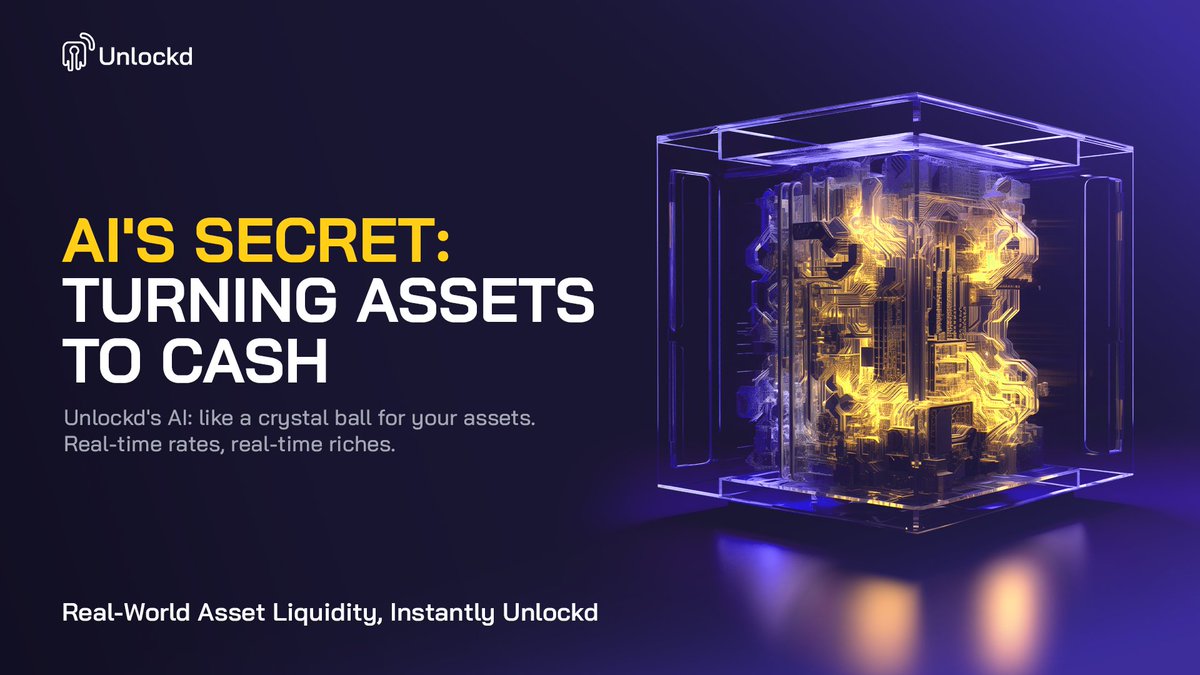 Experience seamless RWA-backed lending with Unlockd! 🔓 We're leveraging cutting-edge AI to appraise each asset individually, ensuring fair and precise loan terms. Make your tokenized assets work for you 👇 unlockd.finance