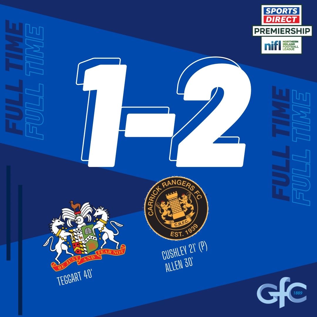 ⚽️ Final Score ⚽️
Glenavon 1-2 Carrick Rangers
A huge thank you to our fans, volunteers, staff, players and sponsors. 
See you next season 
#BJAFN #SMBAWA