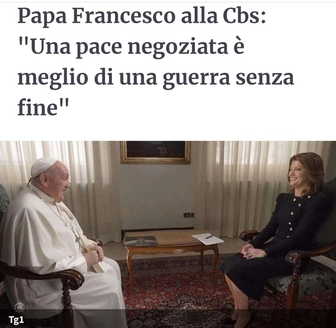 Papa Francesco continua a dare lezioni ai governi guerrafondai.
paceterradignita.it 
#PaceTerraDignita #PapaFrancesco