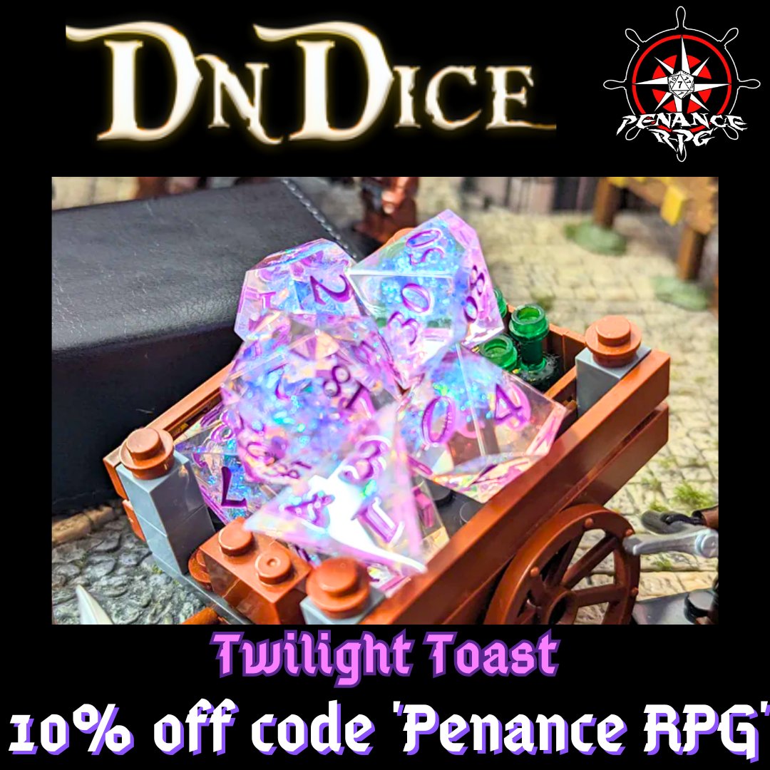 PenanceRPG's tweet photo. Stunning dice set!
https://t.co/oGMKbOjmvD
'Part of a range of hand-made and sharp-edged resin dice we're calling Curious Concoctions'

10% code 'PenanceRPG'

#Dice #TTRPG #RPG #ResinDice #resin #IndieGames #PenanceRPG #DnD #DnD5e #TTRPGs #GamingDice #gaming https://t.co/D4Bd14VHRT